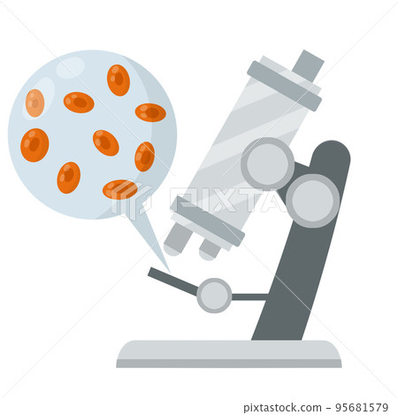 Microscope. Study of microcosm. 95681579