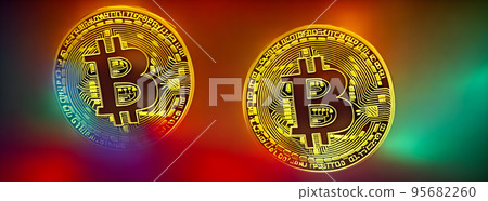 Bitcoin gold coin abstract background. Virtual cryptocurrency concept. bussiness Bitcoin gold coin abstract background. Virtual cryptocurrency concept. bussiness 95682260