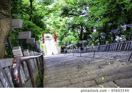 Stone steps of success at Atago Shrine, Tokyo Stone steps of success at Atago Shrine, Tokyo 95683549