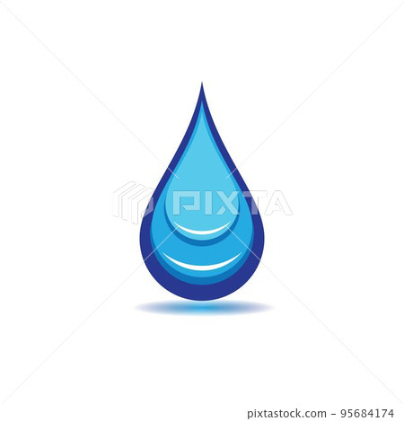 Water drop vector icon illustration Water drop vector icon illustration 95684174