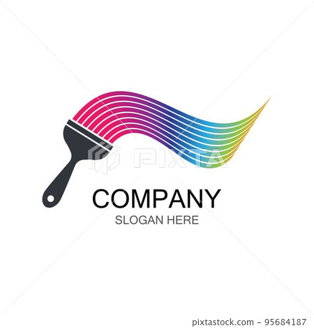 Paintbrush symbol illustration vector Paintbrush symbol illustration vector 95684187