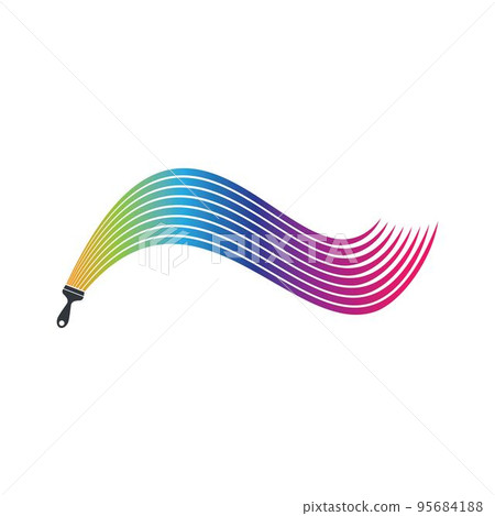 Paintbrush symbol illustration vector Paintbrush symbol illustration vector 95684188