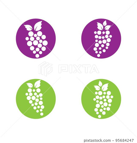 Grape vector icon illustration design 95684247