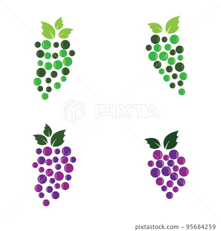 Grape vector icon illustration design Grape vector icon illustration design 95684259