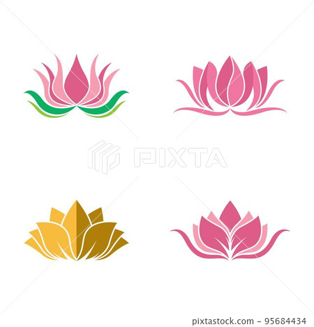 Lotus symbol vector icon illustration Lotus symbol vector icon illustration 95684434