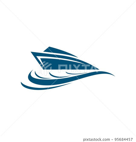 Cruise ship symbol vector icon illustration 95684457