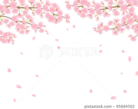 櫻花盛開_框架 95684502