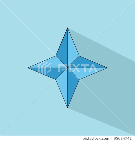 Icon Sparkle Blue Colored Vector Icon Sparkle Blue Colored Vector 95684741