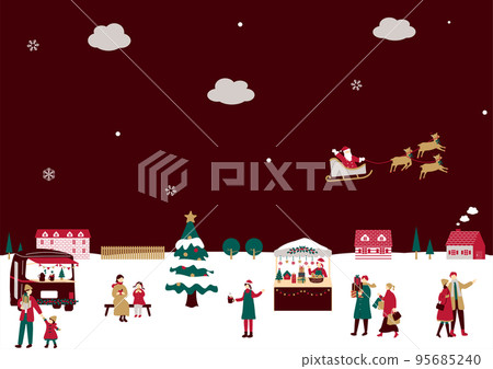 享受聖誕節的人們 95685240