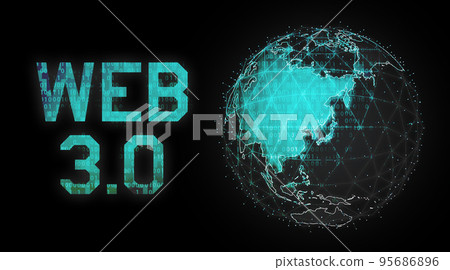 WEB3.0 (WEB3) Image Banner / (Virtual Currency, NFT, Metaverse) 95686896