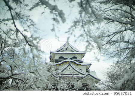 Hikone Castle of Snow 95687081