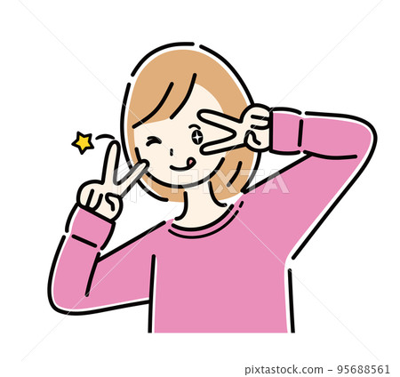是的！女孩上半身 95688561