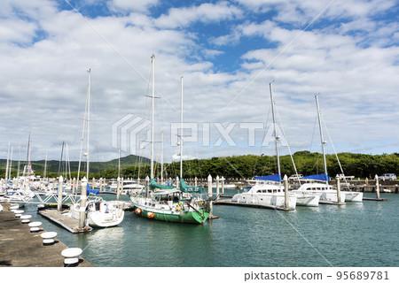 View of Houbihu yacht harbor at Kenting National Park in Pingtung, Taiwan. It was the first international yacht harbor in Taiwan. View of Houbihu yacht harbor at Kenting National Park in Pingtung, Taiwan. It was the first international yacht harbor in Taiwan. 95689781
