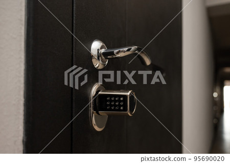 Door to the apartment with a combination lock. Keyless entry.  95690020