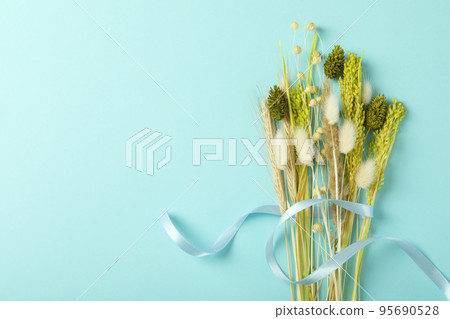 Concept or composition of Hygge with dried flowers 95690528