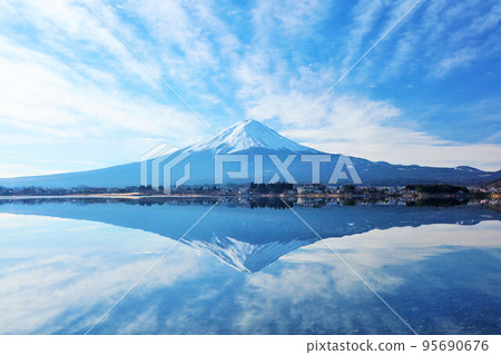 Flipped sky blue sky Fuji 95690676