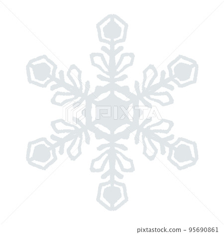 Snow crystal illustration Snow crystal illustration 95690861