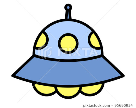 飛碟插畫素材 95690934