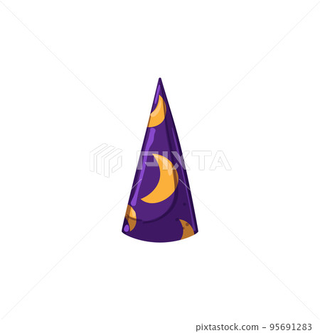 holiday wizard hat cartoon vector illustration 95691283