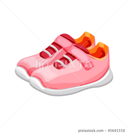 Cartoon 2024 shoes vector