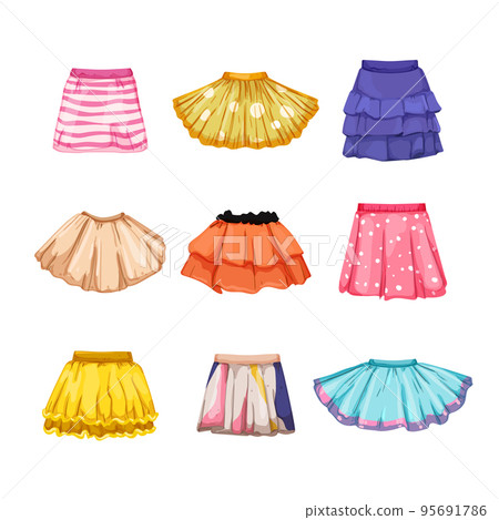 skirt baby set cartoon vector illustration skirt baby set cartoon vector illustration 95691786