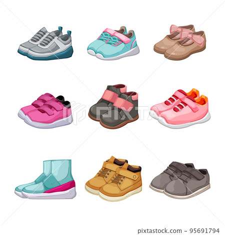 Cartoon shoes outlet vector