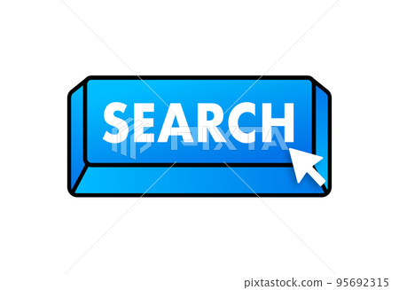 Search button and click, search Bar for browser. Vector stock illustration 95692315