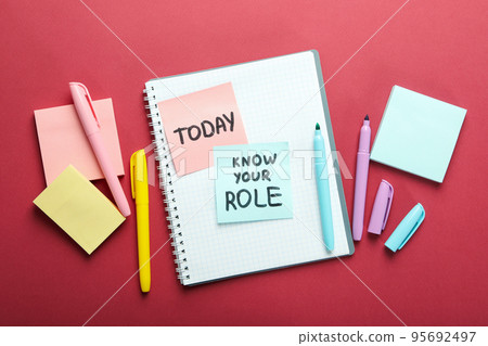 Concept of business roles and responsibilities, business concept Concept of business roles and responsibilities, business concept 95692497