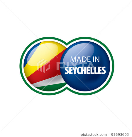Seychelles flag, vector illustration on a white background 95693603