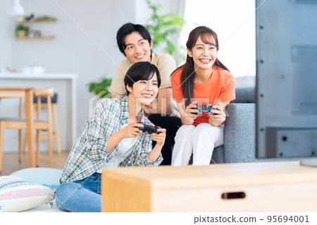 Friends, TV, Share house, Lifestyle, Living room 95694001