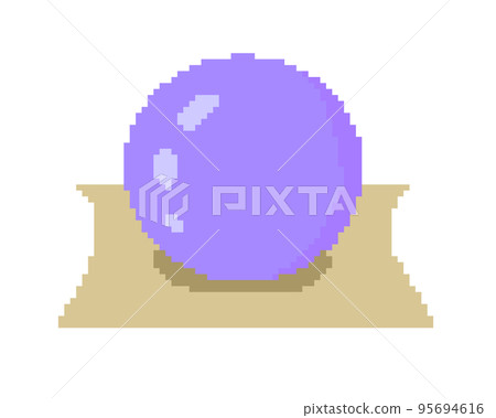 Crystal ball _ dot picture (purple) 95694616