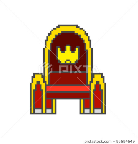 King's chair_dot picture (red) 95694649