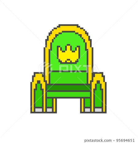 King's chair_dot picture (green) 95694651
