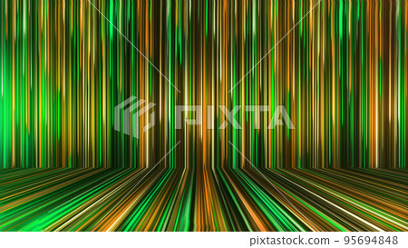 3D rendering of an abstract panoramic neon background with glowing rays 3D rendering of an abstract panoramic neon background with glowing rays 95694848