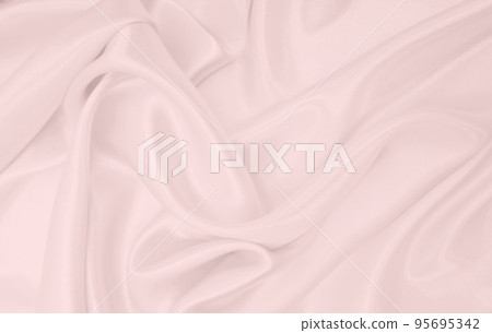 Smooth elegant pink silk or satin texture as wedding background. Luxurious background design 95695342