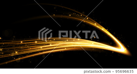 Abstract beautiful light background. Magic sparks on a dark background. Mystical speed stripes, glitter effect. Shine of cosmic rays. Neon lines of speed and fast wind. Glow effect, powerful energy. Abstract beautiful light background. Magic sparks on a dark background. Mystical speed stripes, glitter effect. Shine of cosmic rays. Neon lines of speed and fast wind. Glow effect, powerful energy. 95696635