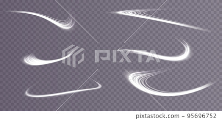 Set of abstract light lines of movement and speed. White. Bright galaxy. Glowing podium. Space tunnel. Light everyday glowing effect. semicircular wave, light vortex wake. bright spiral. Set of abstract light lines of movement and speed. White. Bright galaxy. Glowing podium. Space tunnel. Light everyday glowing effect. semicircular wave, light vortex wake. bright spiral. 95696752