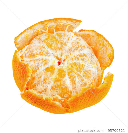 Mandarin, tangerine citrus fruit isolated on white background. Mandarin, tangerine citrus fruit isolated on white background. 95700521