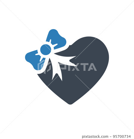 Anniversary gift icon 95700734