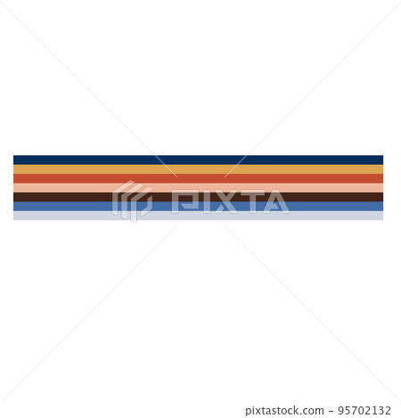 Groovy rainbow .Vector illustration in retro style Groovy rainbow .Vector illustration in retro style 95702132