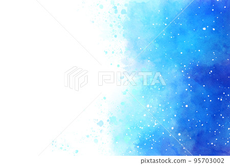 Background material_watercolor texture_blue 95703002