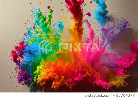 abstract background with burst of colors 95704377