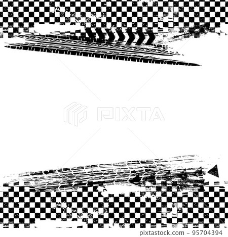 Grunge start and finish lines background 95704394