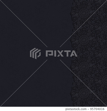 Decorative background with traditional floral ornament. Vector illustration. Decorative background with traditional floral ornament. Vector illustration. 95704816