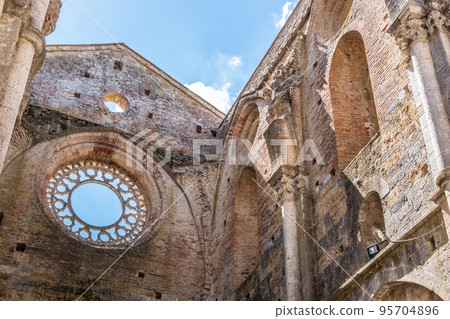 Abbey of San Galgano in the Province of Siena, Tuscany, Italy. 95704896