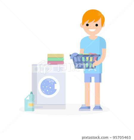 Vector Man in the blue dress isolated on white Vector Man in the blue dress isolated on white 95705463