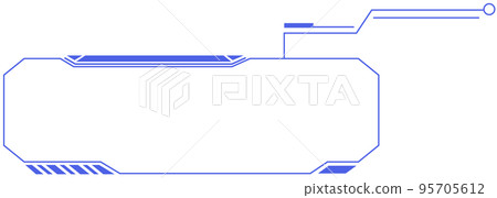 Digital cyber motif frame G Digital cyber motif frame G 95705612