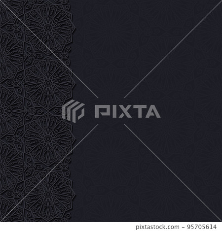 Decorative background with traditional floral ornament. Vector illustration. Decorative background with traditional floral ornament. Vector illustration. 95705614