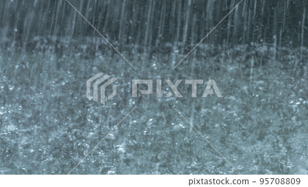 Background material ・ Image of rainy season and heavy rain Background material ・ Image of rainy season and heavy rain 95708809