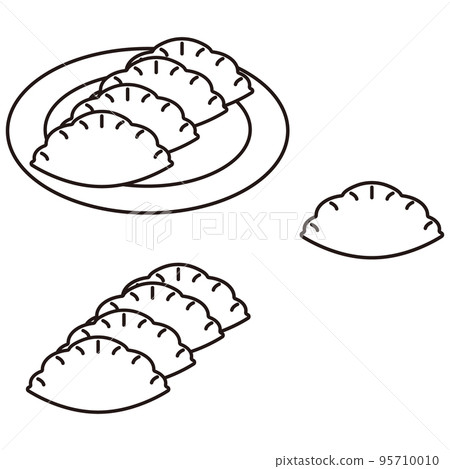 餃子設置單色圖標說明 95710010